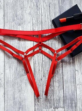 Sexy open panties ladies transparent butt t-strings 开档内裤