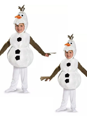 Halloween costume snowman play Olaf costume万圣节衣服
