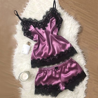 Pajamas sexy satin pajamas sexy underwear home wear 性感睡衣
