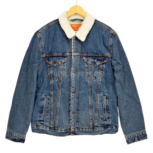 Levi's李维斯男士加厚加绒羊羔绒牛仔夹克冬季棉衣外套16365-0041