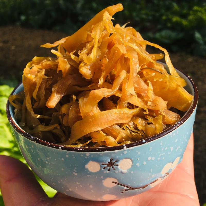 新品临安多味纯笋丝天目山特产农家即食笋干青豆花生零食500g罐装