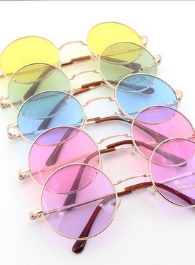 日系原宿圆框眼镜日剧墨镜