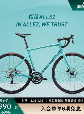 SPECIALIZED闪电 ALLEZ E5 DISC  碳纤维前叉碟刹耐力公路自行车