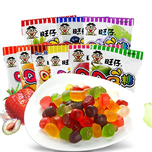 旺仔qq糖120包整箱儿童零食糖果小包装水果味软糖网红橡皮糖批发
