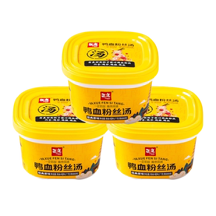 正文鸭血粉丝汤桶装南京风味老鸭汤鸭杂粉红薯粉速食免煮冲泡即食