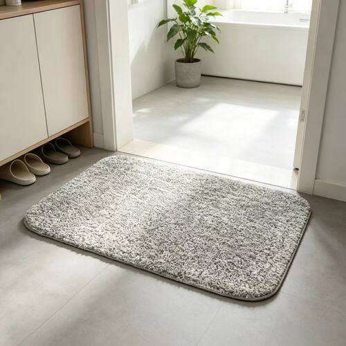 c133（50*80CM）雪花毛毛垫加厚地垫入户客厅卧室防滑吸水地毯