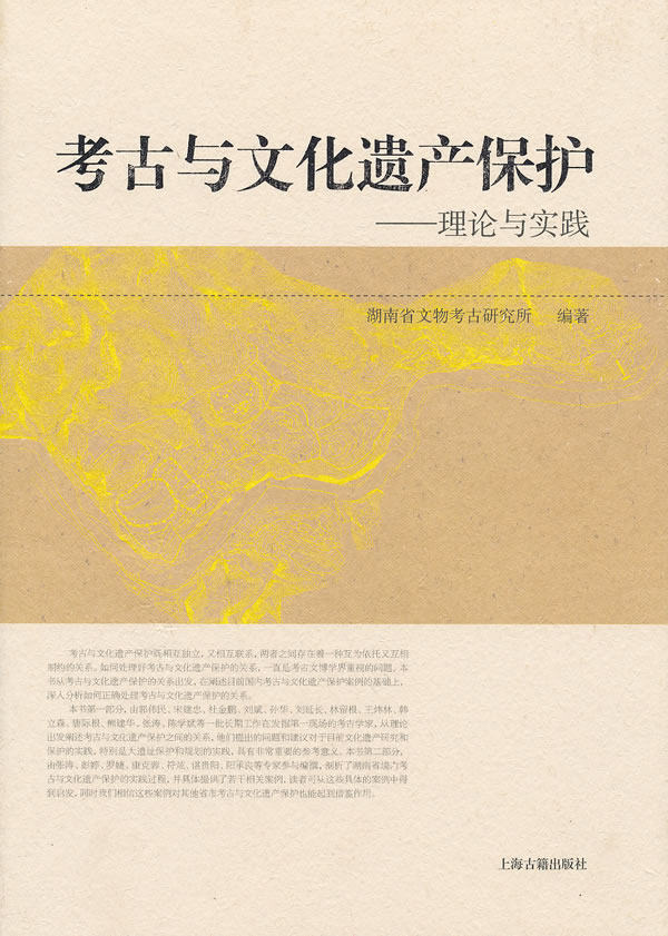 考古与文化遗产保护：理论与实践 湖南省文物考古研究所