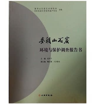 麦积山石窟环境与保护调查报告 文物出版社 另荐 麦积山石窟研究 中国石窟---天水麦积山 中国石窟艺术---麦积山