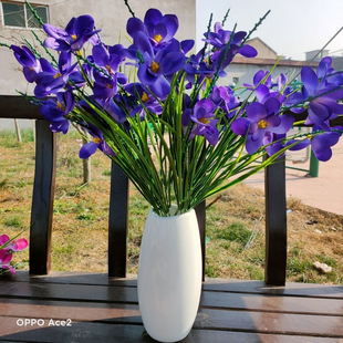 新品仿真马兰花苍兰花塑料假花装饰家居兰花桌摆花餐厅装饰舞蹈花