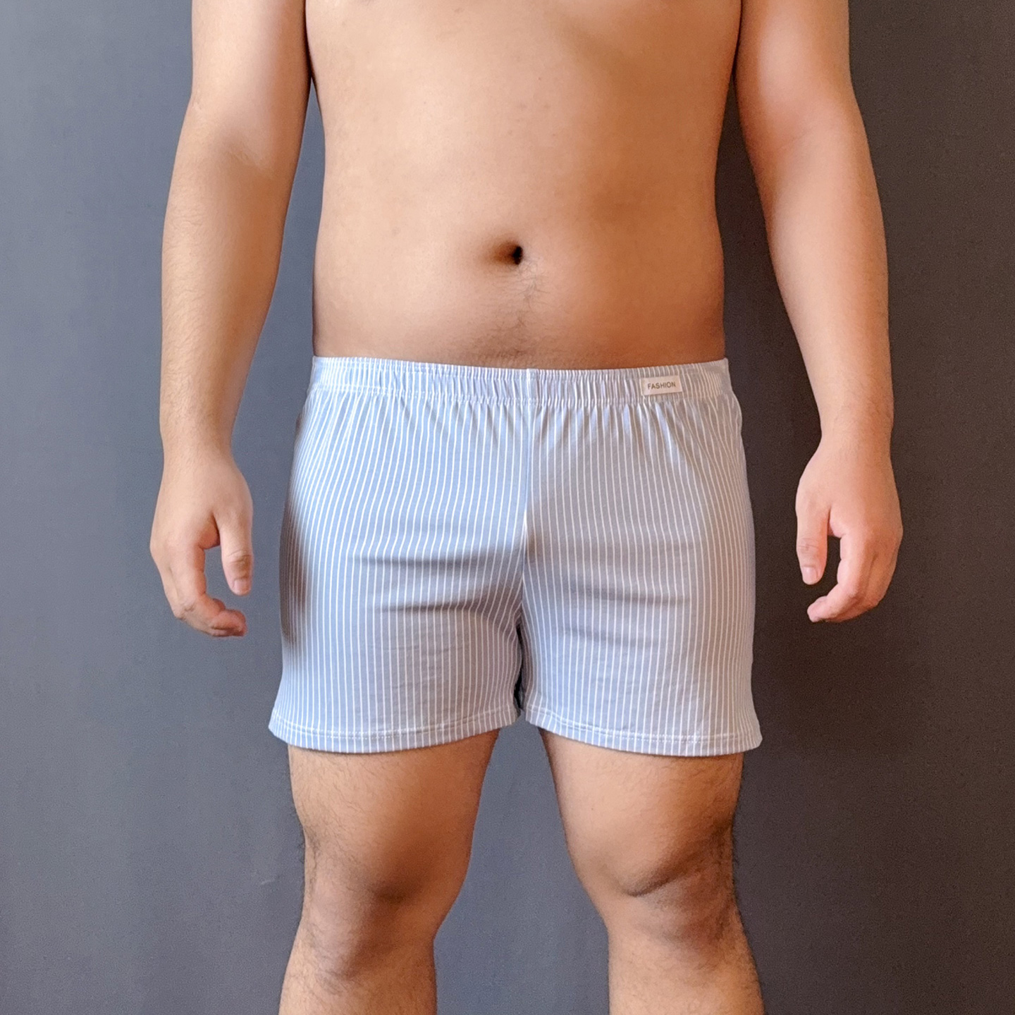 男士宽松纯棉阿罗裤竖条纹舒适