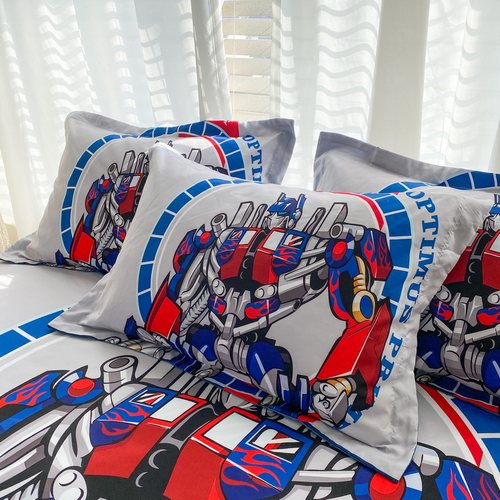儿童男孩男童学生枕头套卡通变形金刚擎天柱宝宝小枕套幼儿园专用