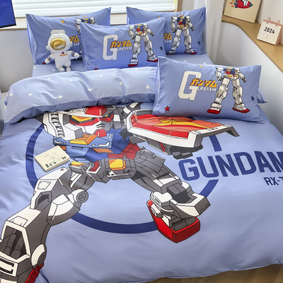 变形金刚三四件套擎天柱纯棉卡通单独被套机器人儿童男孩床上用品