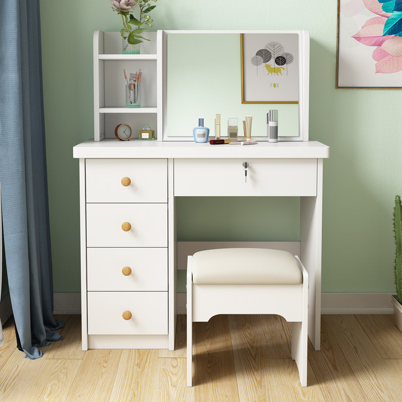 臥室梳妝台收納櫃壹體化妝桌迷妳小戶型簡易化妝台經濟型韓式網紅在類目 住宅傢俱, 桌類, 梳妝檯/桌中 - 來自Buy2taobao.com提供專業的淘寶代購服務