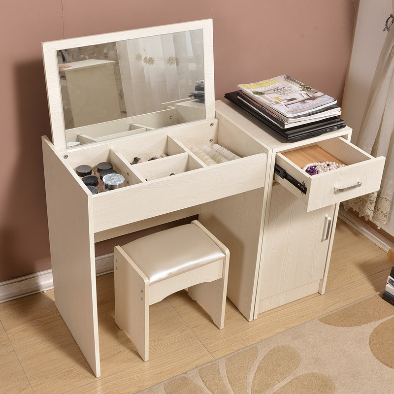 梳妆台简约折叠化妆台翻盖梳妆桌收纳梳妆柜简易化妆桌组合小桌子|msdalam kategori perabot kediaman, of Tables, Dresser/meja - dari Buy2taobao.com untuk memberikan perkhidmatan ejen Taobao profesional membeli