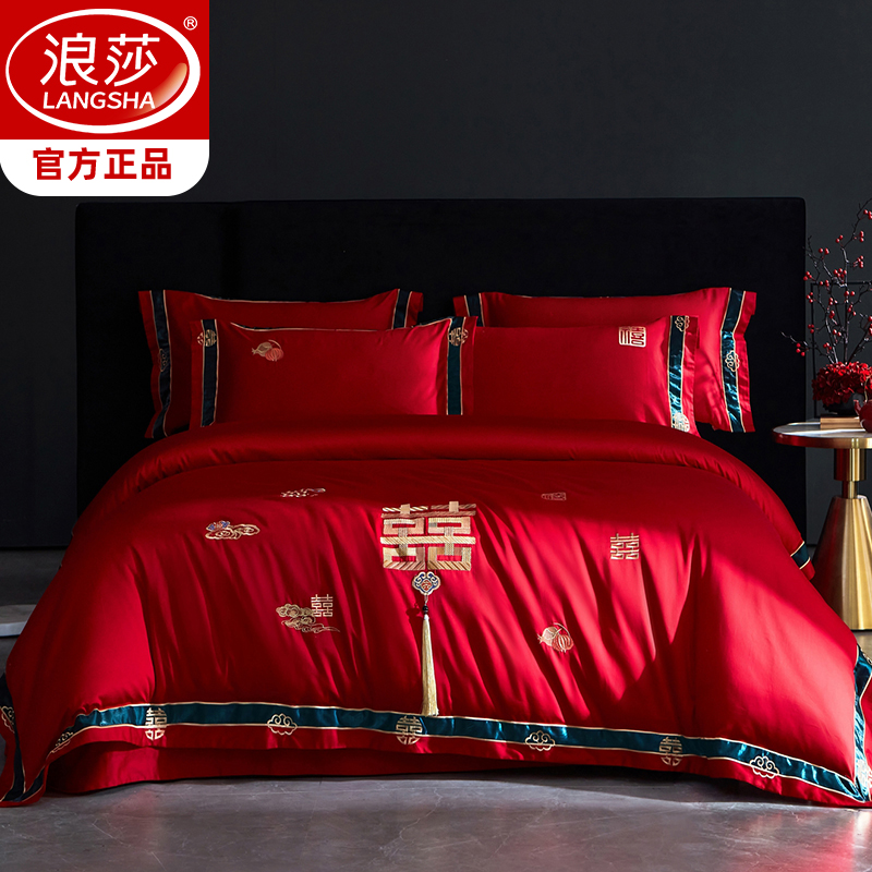 红书推荐热款国潮新婚刺绣套件