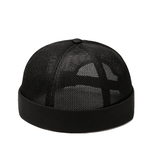 瓜皮帽男英伦夏季嘻哈帽子薄款街头无檐地主帽女社会防晒雅痞帽子