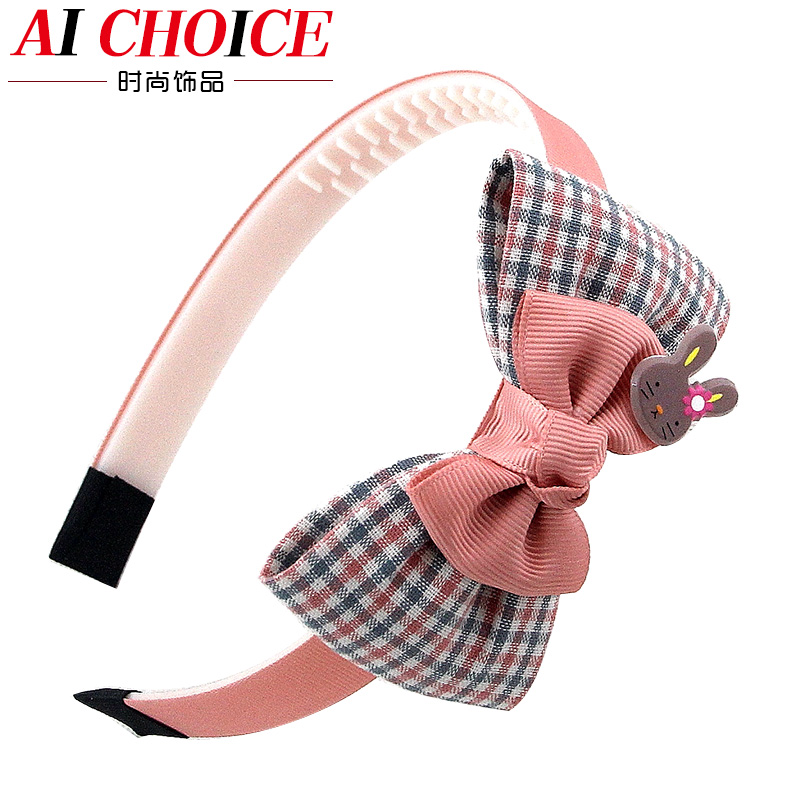 卡通兔子儿童发箍蝴蝶结带齿