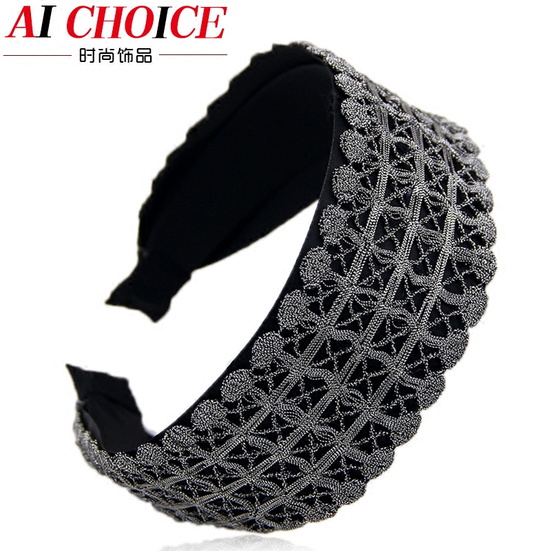 宽边韩国头箍时尚风蕾丝发卡定制