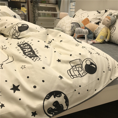 ins小宇宙北欧简约床上四件套