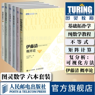 复分析：可视化方法 修订版 第2版 矩阵计算 纯数学教程 基础拓扑学 第9版 不等式 伊藤清概率论 第4版 图灵数学套装