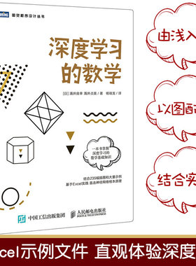 【旗舰店正版】 深度学习的数学 数据统计分析 机器学习方法ai算法线性代数统计学模型神经网络编程函数应用人工智能算法编程书籍