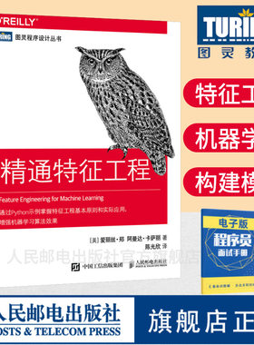 【旗舰店正版】精通特征工程 人工智能教程机器学习 Python算法通过Python示例掌握特征工程基本原则和实际应用书籍程序设计入门