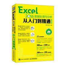 Excel 2016数据处理与分析从入门到精通 云课版 教程书籍数据处理数据分析排序筛选数据透视表函数公式大全