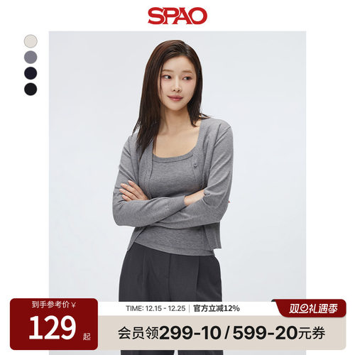 SPAO春季新品毛衣开衫