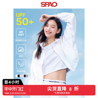 SPAO韩国同款2024春季新款女士时尚短款UPF50+防晒外套SPJJE23G01