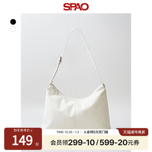 SPAO韩国同款 25年春秋女士可调节肩带高智感单肩包手提包