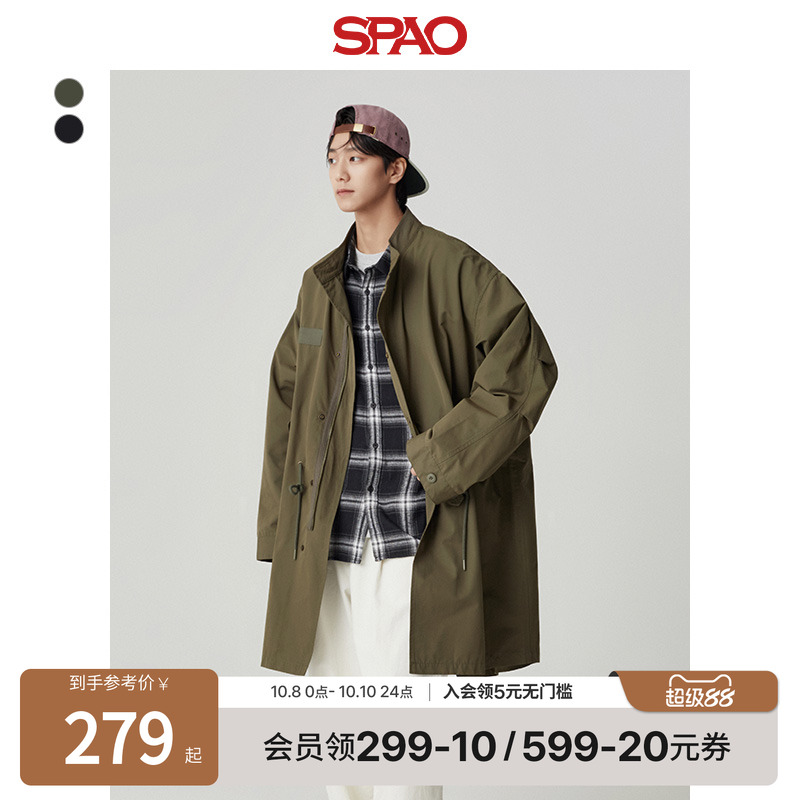 SPAO秋新品男士防风衣外套