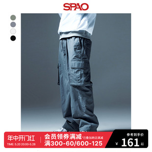 时尚 SPTCE23C11 工装 新款 男士 2024年春季 棉质休闲裤 SPAO韩国同款