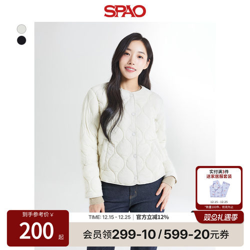 SPAO冬季保暖棉服外套