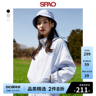 SPAO韩国同款 女士防风夹克外套SPJJD38G01 短款 女士外套春季