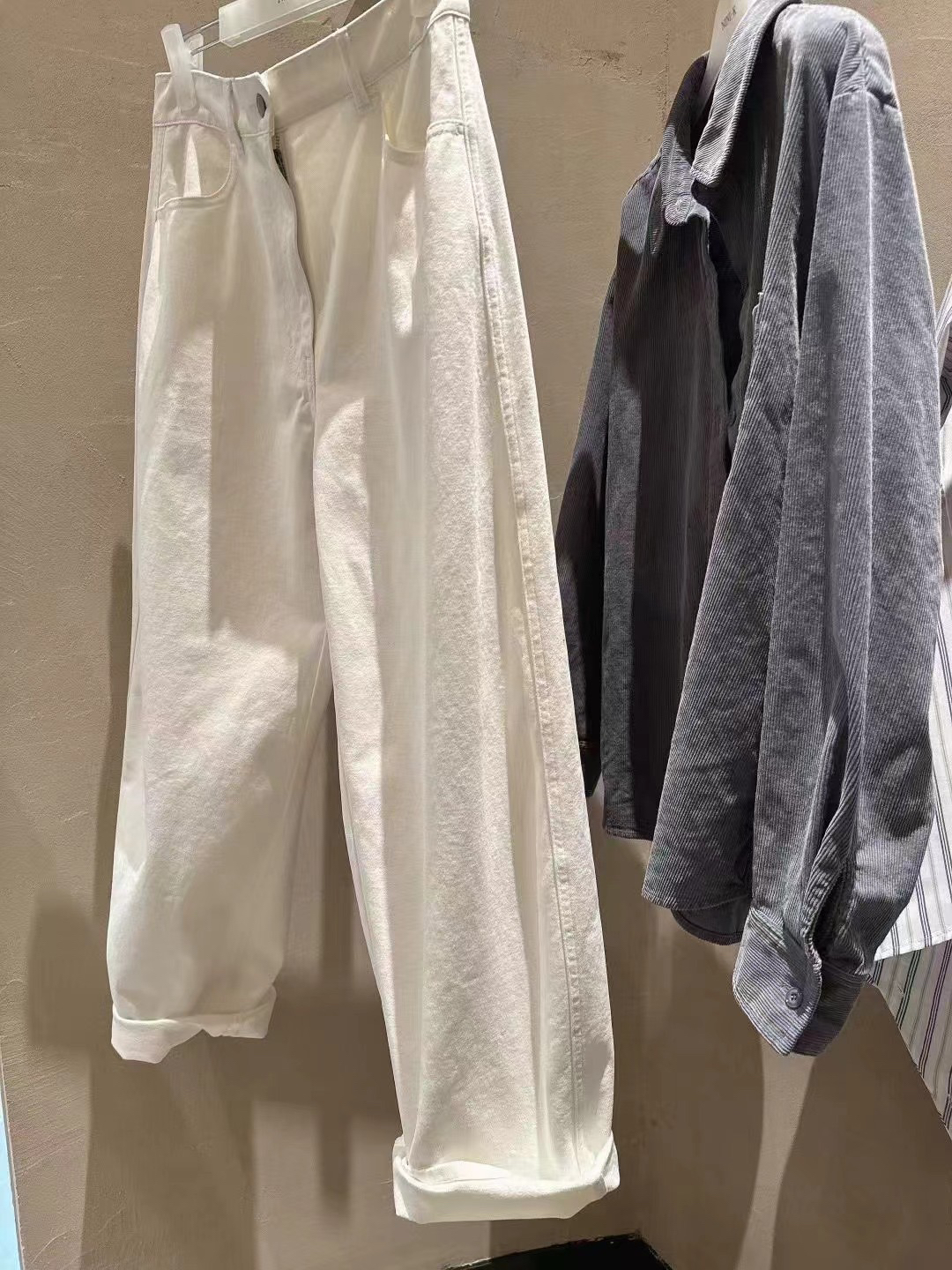 现货ATT纯色磨毛休闲裤长裤女2024秋冬韩国东大门向日葵同款爆款