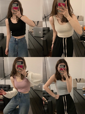 Viiwen显瘦磨毛显瘦磨毛背心