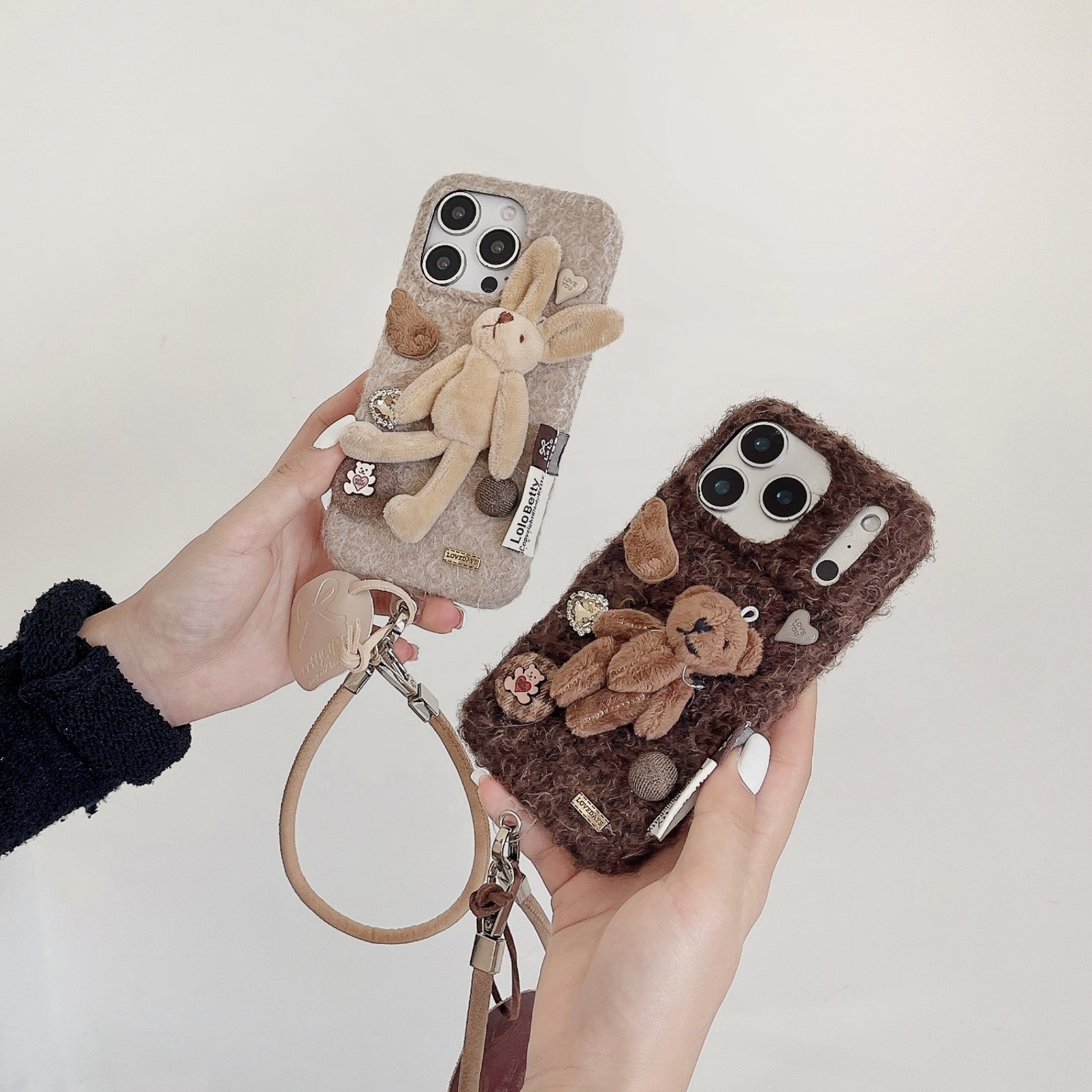 2025秋冬天新款适用苹果17promax手机壳iphone17超火女16pro毛绒小熊13全包带挂绳12高级感15毛茸茸14保护套,3C数码配件,手机保护套/壳,淘宝优惠券,粉丝福利购,淘宝优惠卷