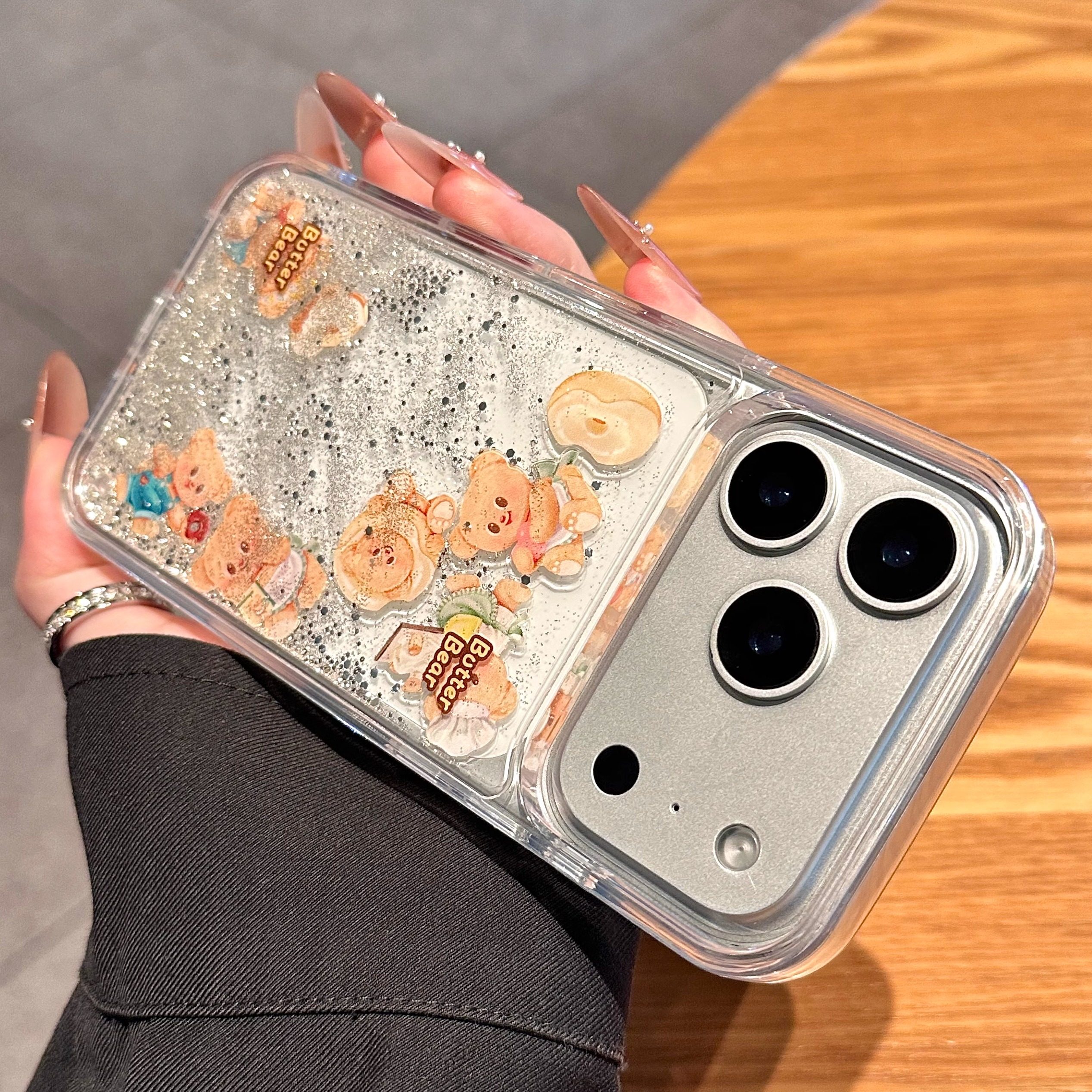 适用苹果17promax手机壳新款iphone16可爱黄油小熊15pro创意高级感流沙air全包防摔13小众超好看14女款17透明,3C数码配件,手机保护套/壳,淘宝优惠券,粉丝福利购,淘宝优惠卷