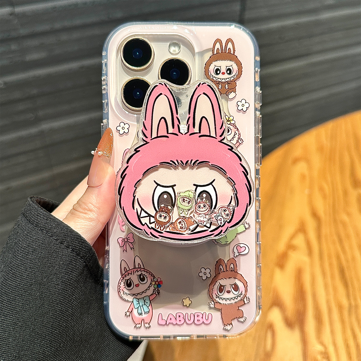 可爱拉布布适用苹果16promax手机壳新款iphone15pro保护套卡通女13全包防摔14磁吸充电16透明15pm网红超好看
