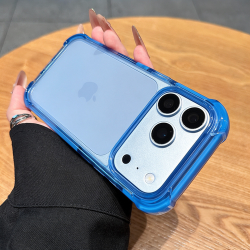 适用苹果18promax手机壳新品冰川蓝iphone18pro保护套简约14全包防摔16pro透明高级感17pm超薄外壳女15硅胶pm