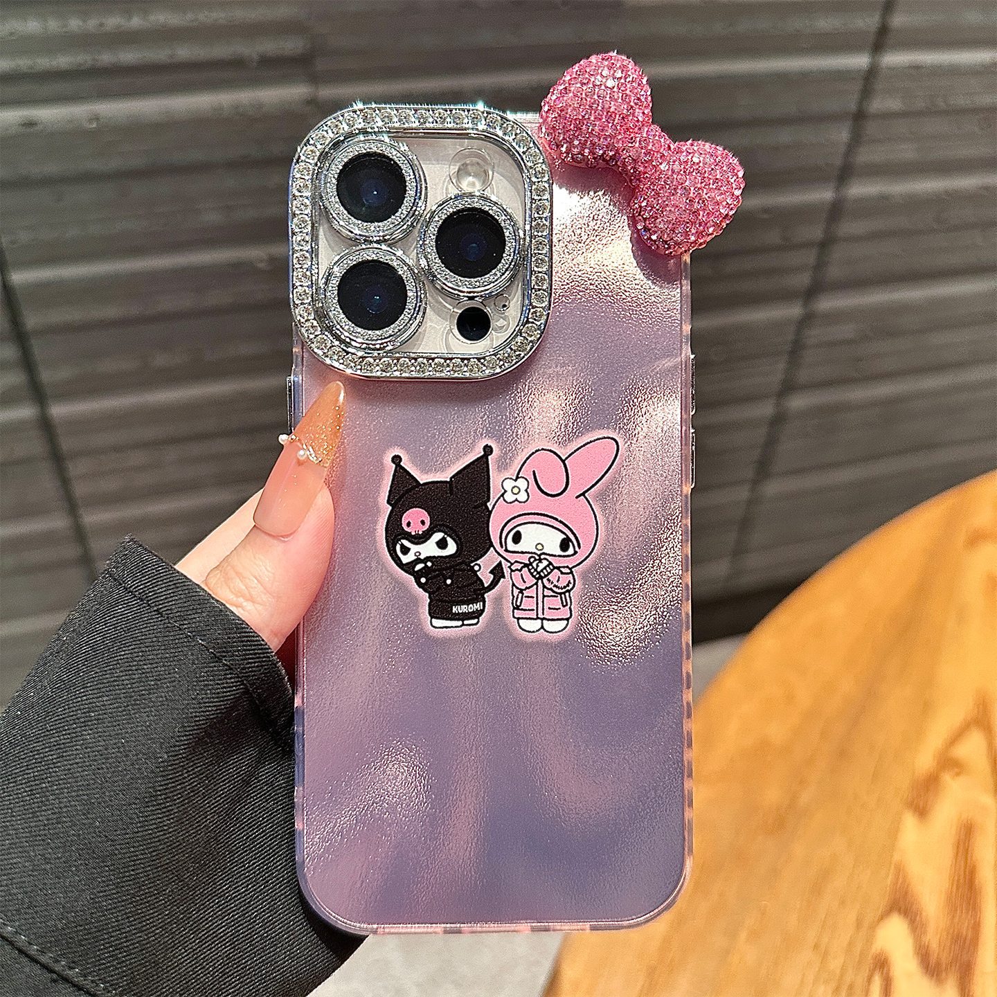 适用苹果16promax手机壳新款iphone15pro可爱美乐蒂库洛米14pro少女款13保护套高级感14pm全包防摔16不会撞的