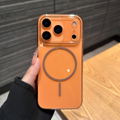 适用苹果17promax手机壳新款透明超薄iphone16pro保护套简约15高级感Magsafe磁吸充电14pro全包防摔13小众Air