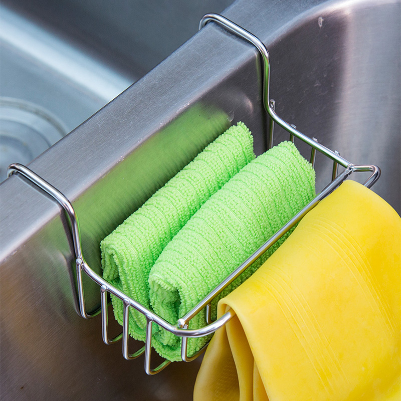 304不锈钢洗碗布收纳置物架挂篮