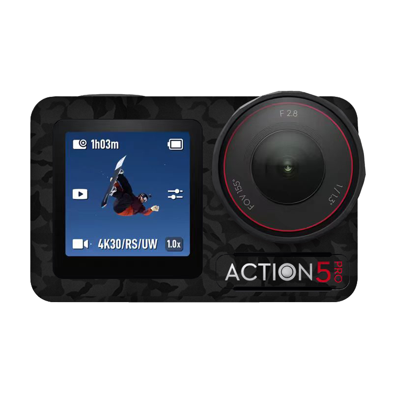 漫步驴适用于大疆Osmo Action5Pro运动相机保护贴膜DJI贴纸全包3M