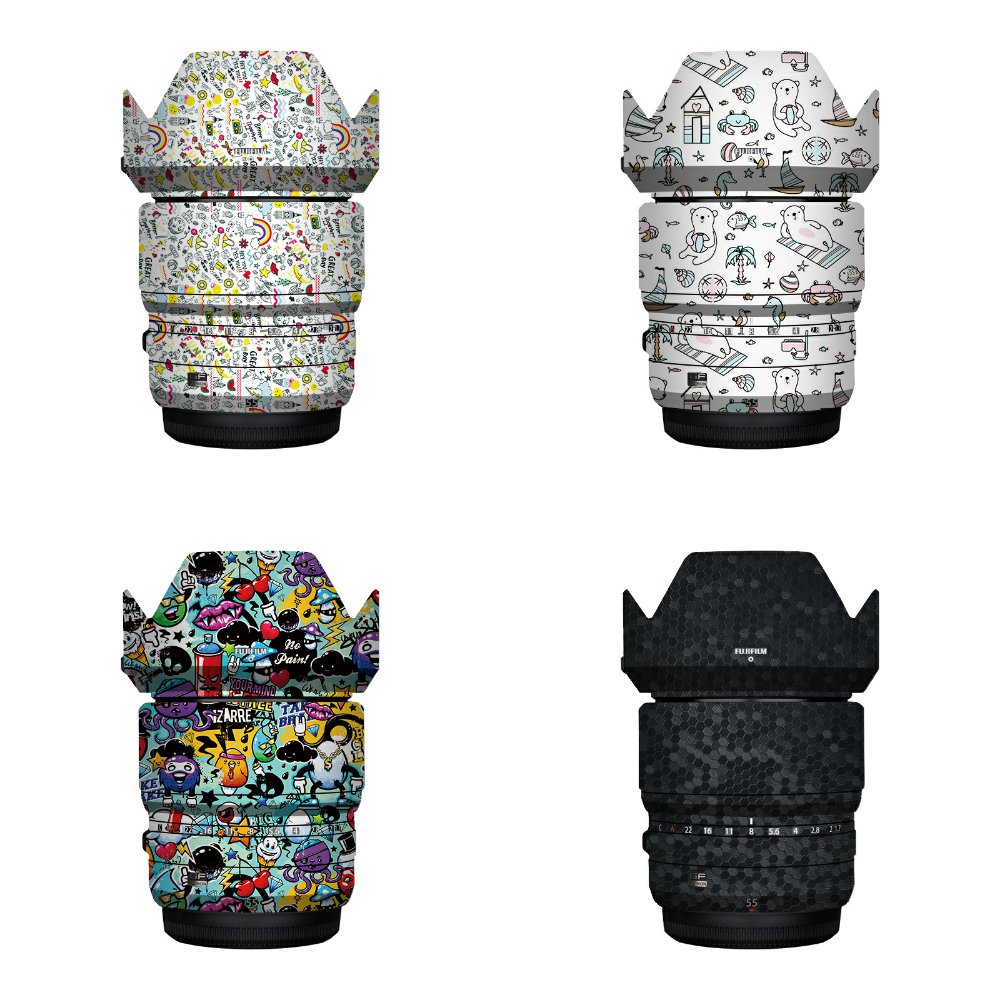 漫步驴适用于富士GF55F1.7镜头无痕背胶改色膜全包无残胶贴皮