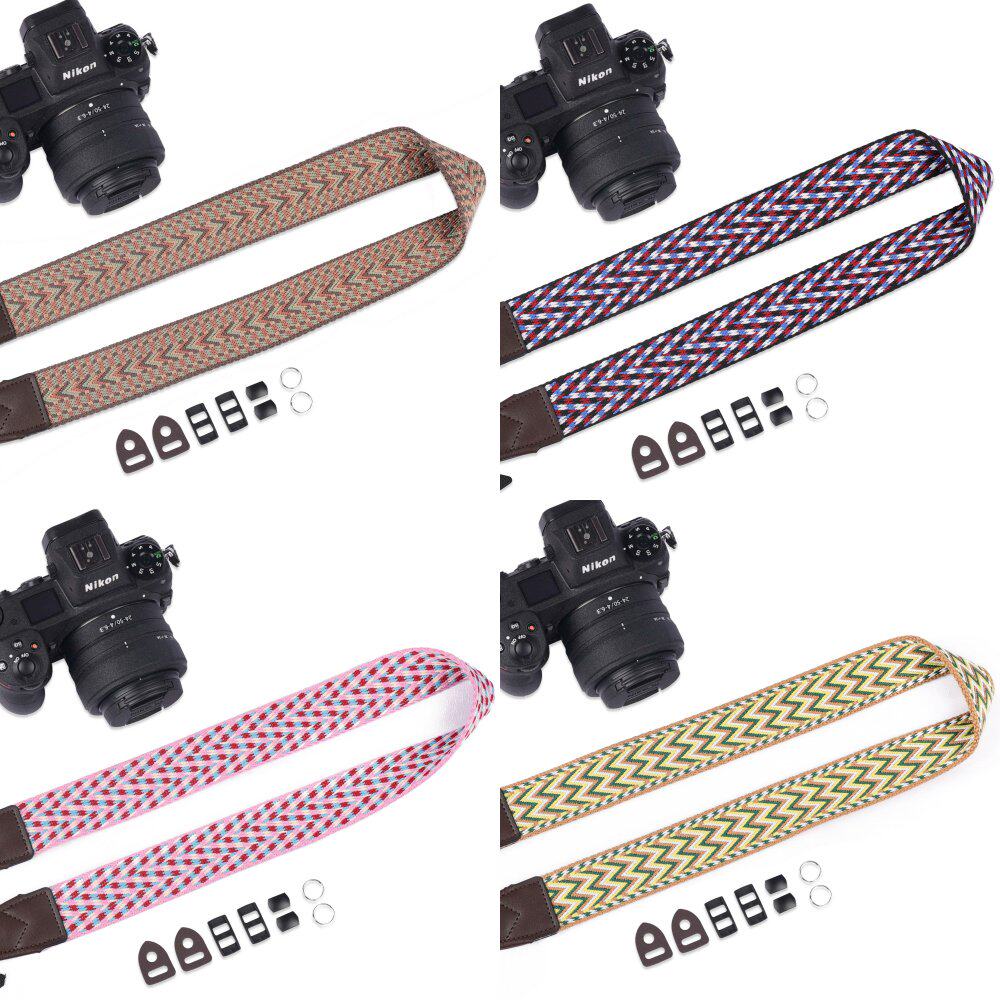 背包客Z20民族风炫彩相机T0255肩带专业摄影棉织背带复古简约织带
