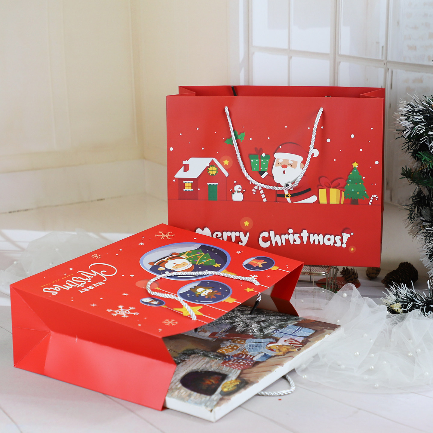 圣诞节平安果零食糖果礼品袋