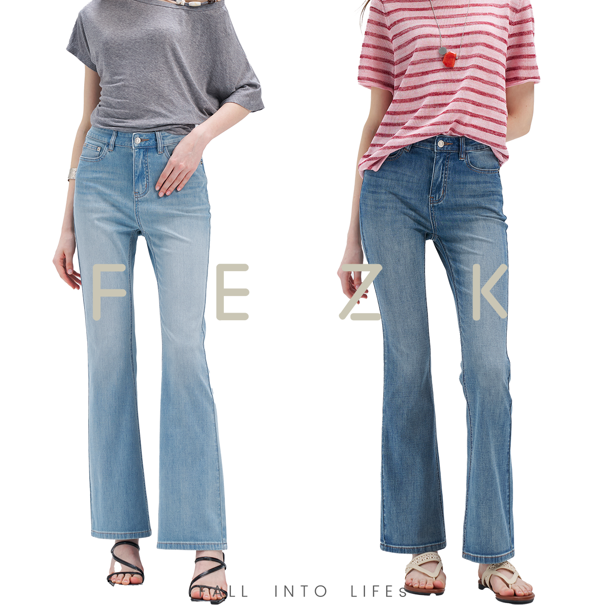 FEZK Zephyr•360°全面弹性升级体感超薄醋纤面料凉感微喇FL061
