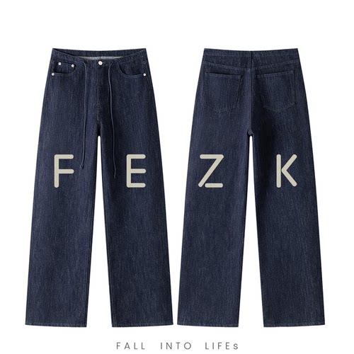 FEZK Keep comfort•温润触感羊毛混纺面料 高包容微阔直筒FS065
