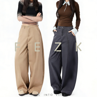 FEZK Easy life•立体松弛版型设计 舒适春夏透气面料弯刀裤FD172